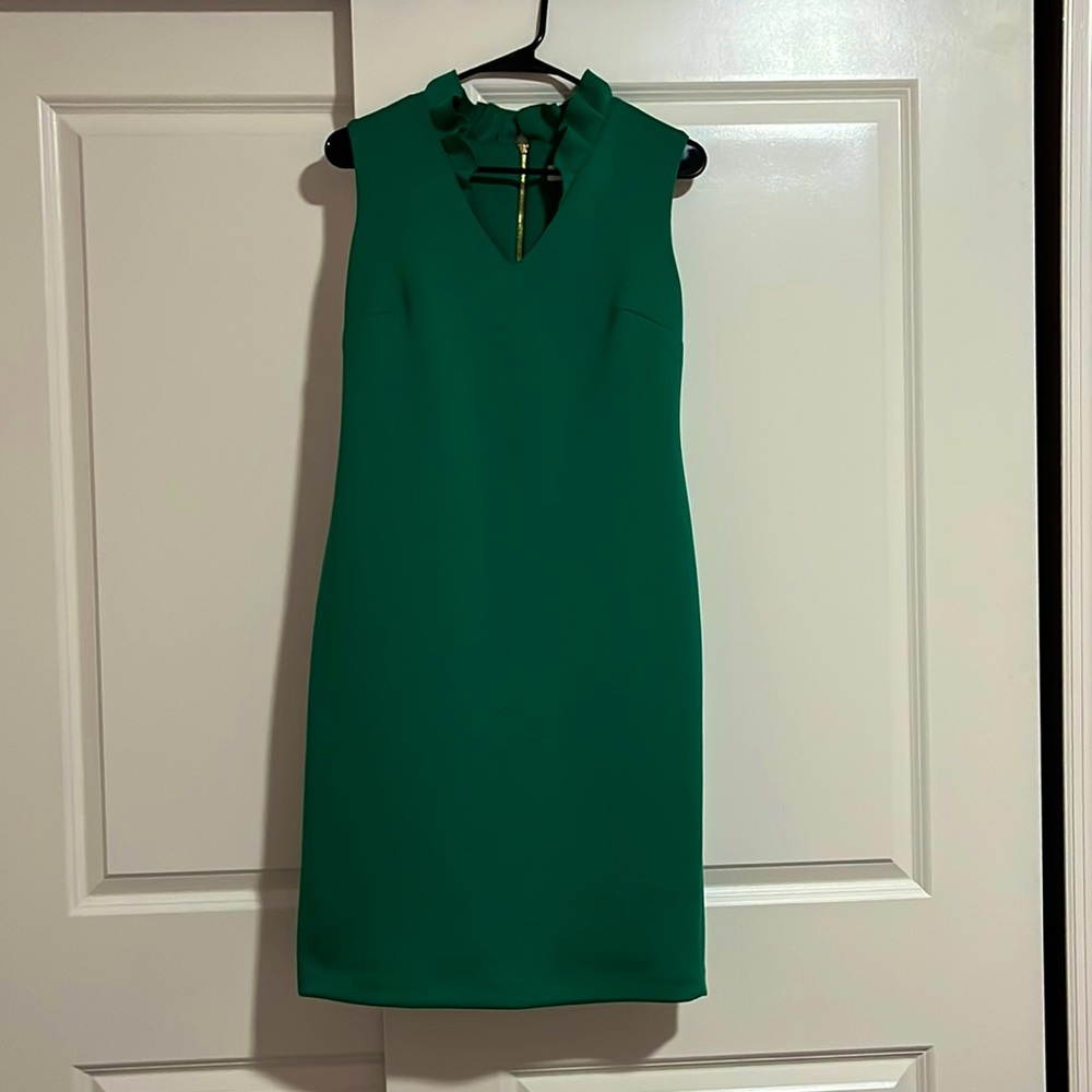 Green Calvin Klein business dress